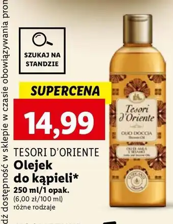 Lidl Olejek pod prysznic amla & sesame oil Tesori D'oriente oferta