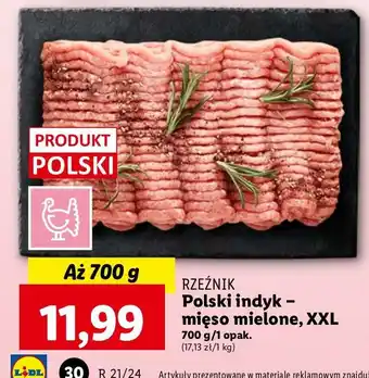 Lidl Mięso mielone z indyka Rzeźnik Codzienna Dostawa oferta