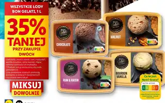 Lidl Lody rumowe z rodzynkami Bon Gelati oferta
