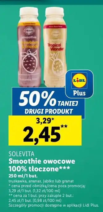Lidl Smoothie żółte jabłko-banan-mango Solevita oferta