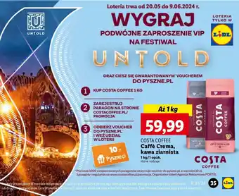 Lidl Kawa Costa Coffee Crema Rich oferta