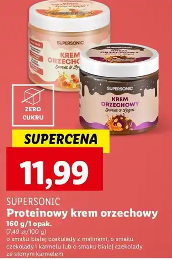 Lidl Krem orzechowy o smaku czekolady i karmelu z kawałkami orzechów Supersonic oferta