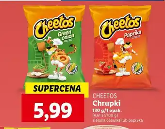 Lidl Chrupki zielona cebulka Cheetos oferta