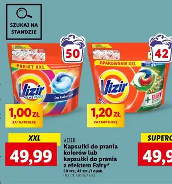 Lidl Kapsułki do prania kolorów Vizir All In One Pods oferta