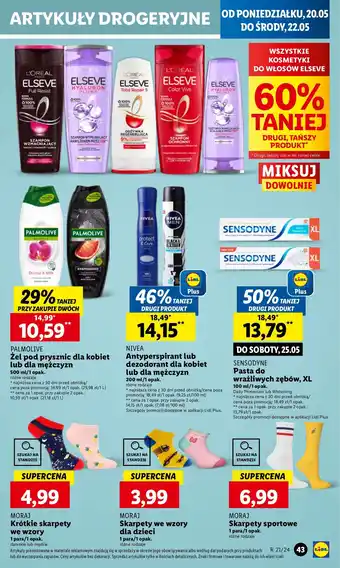 Lidl Żel pod prysznic mleko i orchidea Palmolive Naturals oferta