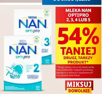 Lidl Mleko 4 Nestle Nan Optipro oferta