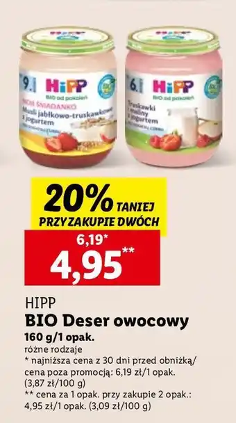 Lidl Truskawki i maliny z jogurtem Hipp Owoce & Jogurt oferta