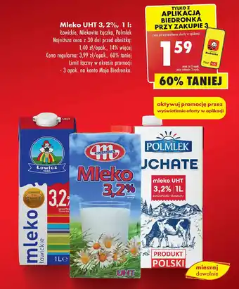 Mleko 3.2 % Łowicz 1906 Łowickie