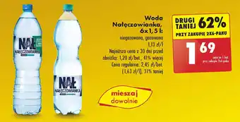 Biedronka Woda niegazowana Nałęczowianka oferta