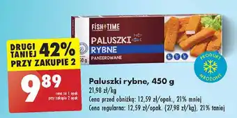 Biedronka Paluszki rybne panierowane Fish Time oferta