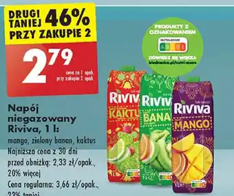 Biedronka Napój kaktus Riviva oferta