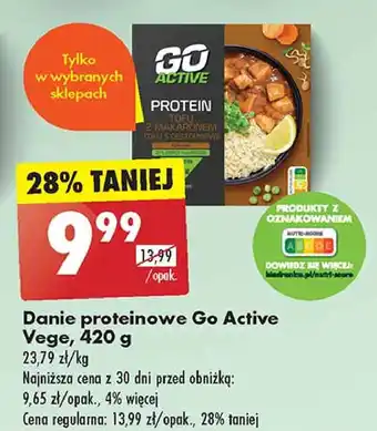 Biedronka Tofu z makaronem Go Active oferta