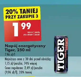 Biedronka Napój classic Tiger Energy Drink oferta