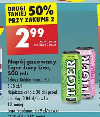 Biedronka Napój ufo Tiger Energy Drink oferta