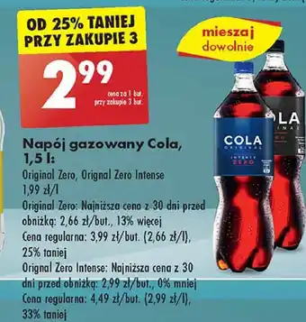 Biedronka Napój Cola Original Zero oferta