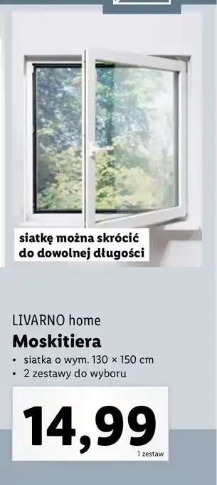 Lidl Moskitiera 130 x 150 cm Livarno Home oferta