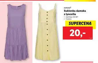 Lidl Sukienka damska z lyocellu 34-46 Esmara oferta