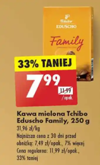 Biedronka Kawa mielona Tchibo Eduscho Family, 250 g oferta