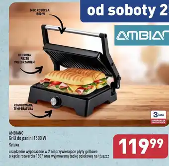 ALDI Grill elektryczny Ambiano oferta