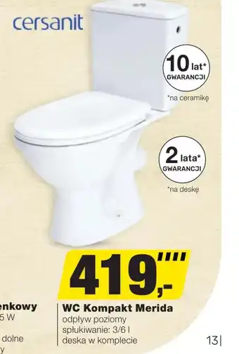 Bricomarche Kompakt wc Cersanit oferta