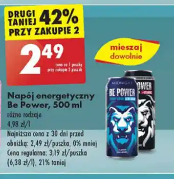 Biedronka Napój energetyczny Be Power, 500 ml oferta