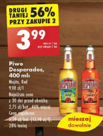 Biedronka Piwo Desperados, 400 ml oferta