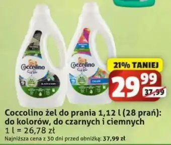 Sedal Coccolino żel do prania 1,12 l: do kolorów, do czarnych i ciemnych oferta