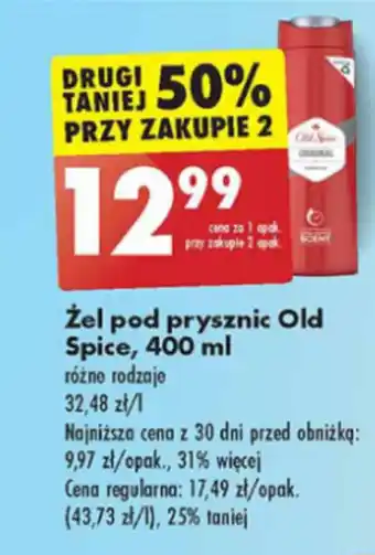 Biedronka Żel pod prysznic Old Spice, 400 ml oferta