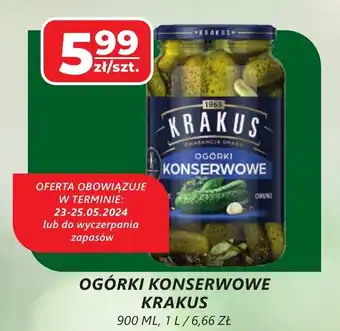 Top Market OGÓRKI KONSERWOWE KRAKUS 900ml oferta