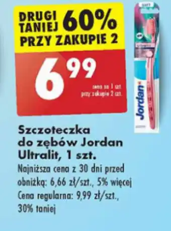 Biedronka Szczoteczka do zębów Jordan Ultralit oferta