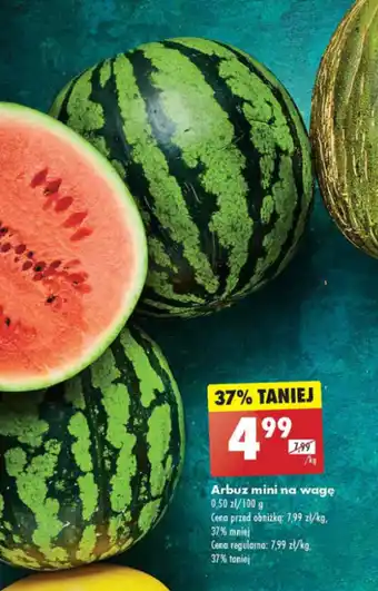 Biedronka Arbuz mini na wagę 1 kg oferta