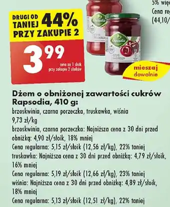 Biedronka Dżem truskawkowy Rapsodia oferta