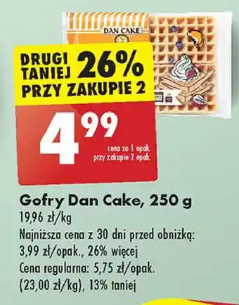Biedronka Gofry Dan Cake oferta