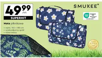 Biedronka Mata piknikowa 140 x 180 cm oferta