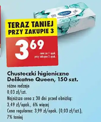 Biedronka Chusteczki świąteczne Queen Delikatne oferta