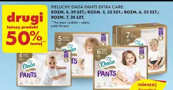 Biedronka Pieluchomajtki dla dzieci extra large 6 Dada Extra Care oferta
