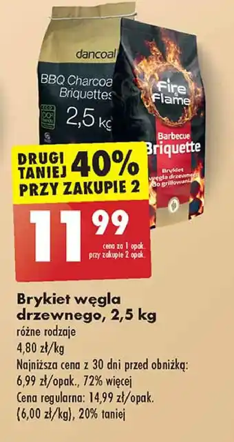 Biedronka Brykiet drzewny Fire & Flame oferta