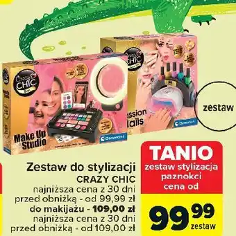 Carrefour Zestaw crazy chic passion nails Clementoni oferta