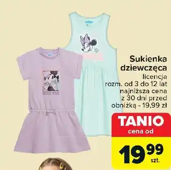 Carrefour Sukienka dziecięca minnie oferta