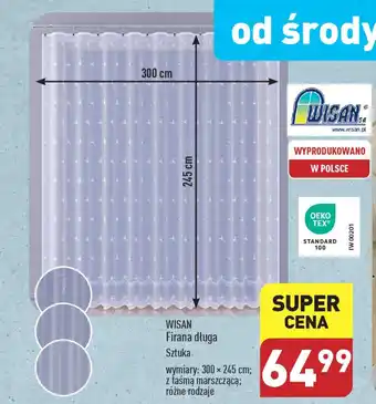 ALDI WISAN Firana długa 300 x 245 cm oferta