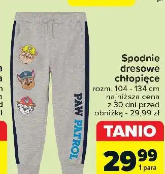 Carrefour Spodnie dresowe chłopięce oferta