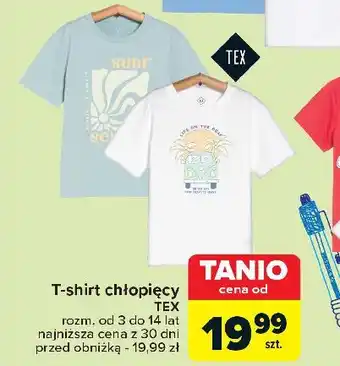 Carrefour T-shirt chłopięcy 3-14 lat Tex oferta