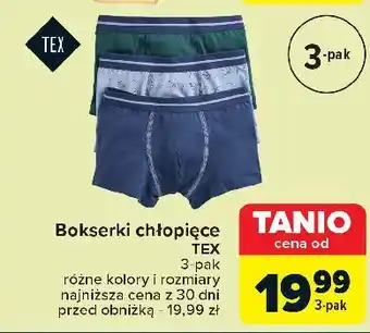 Carrefour Bokserki chłopięce Tex oferta