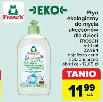 Carrefour Płyn do mycia akcesoriów dziecięcych Frosch Baby oferta