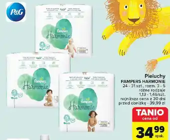 Carrefour Pieluchy 3 Pampers Harmonie oferta