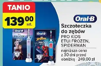 Carrefour Szczoteczka elektryczna spiderman Oral-B D12 Kids oferta