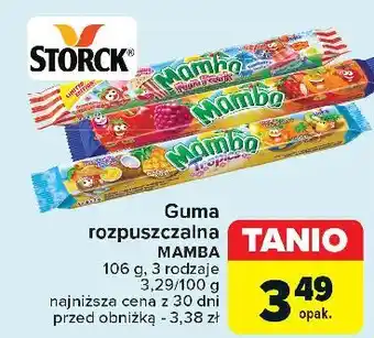 Carrefour Guma rozpuszczalna wieloowocowa Mamba oferta