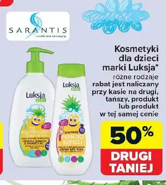 Carrefour Żel pod prysznic i szampon 2w1 ananas Luksja Kids oferta
