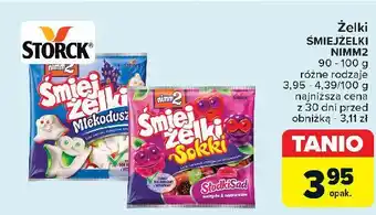 Carrefour Żelki słodki sad Nimm2 Śmiejżelki Sokki oferta
