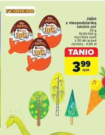 Carrefour Jajko z niespodzianką harry potter Kinder Joy oferta